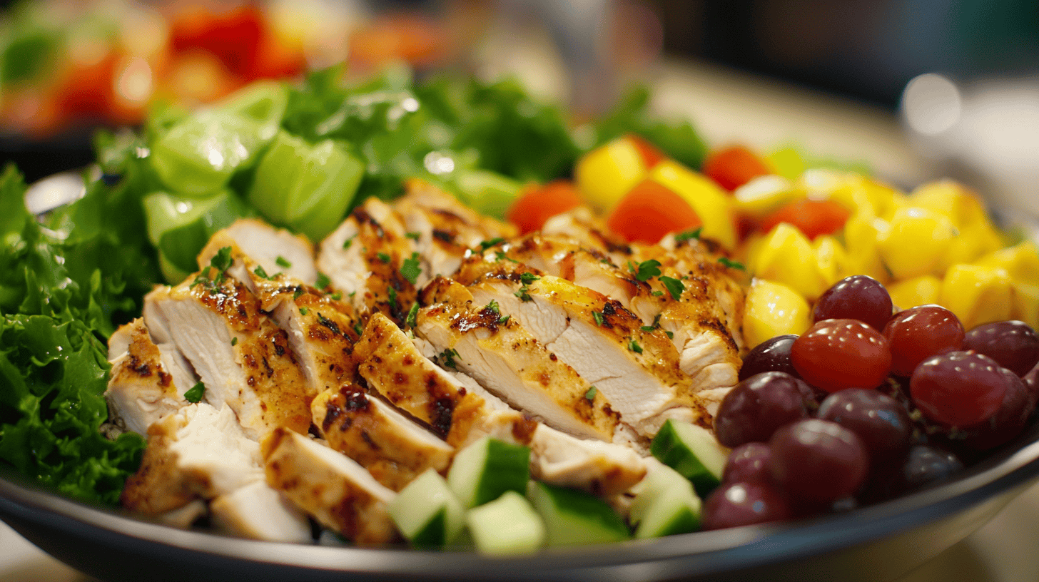 Freshly prepared chicken salad served in a bowl with crackers, showcasing the texture and quality of fresh ingredients used by Chicken Salad Chick.(Chicken Salad Chick use canned)