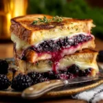 Blackberry Balsamic and Brie Grilled Cheese Sandwich