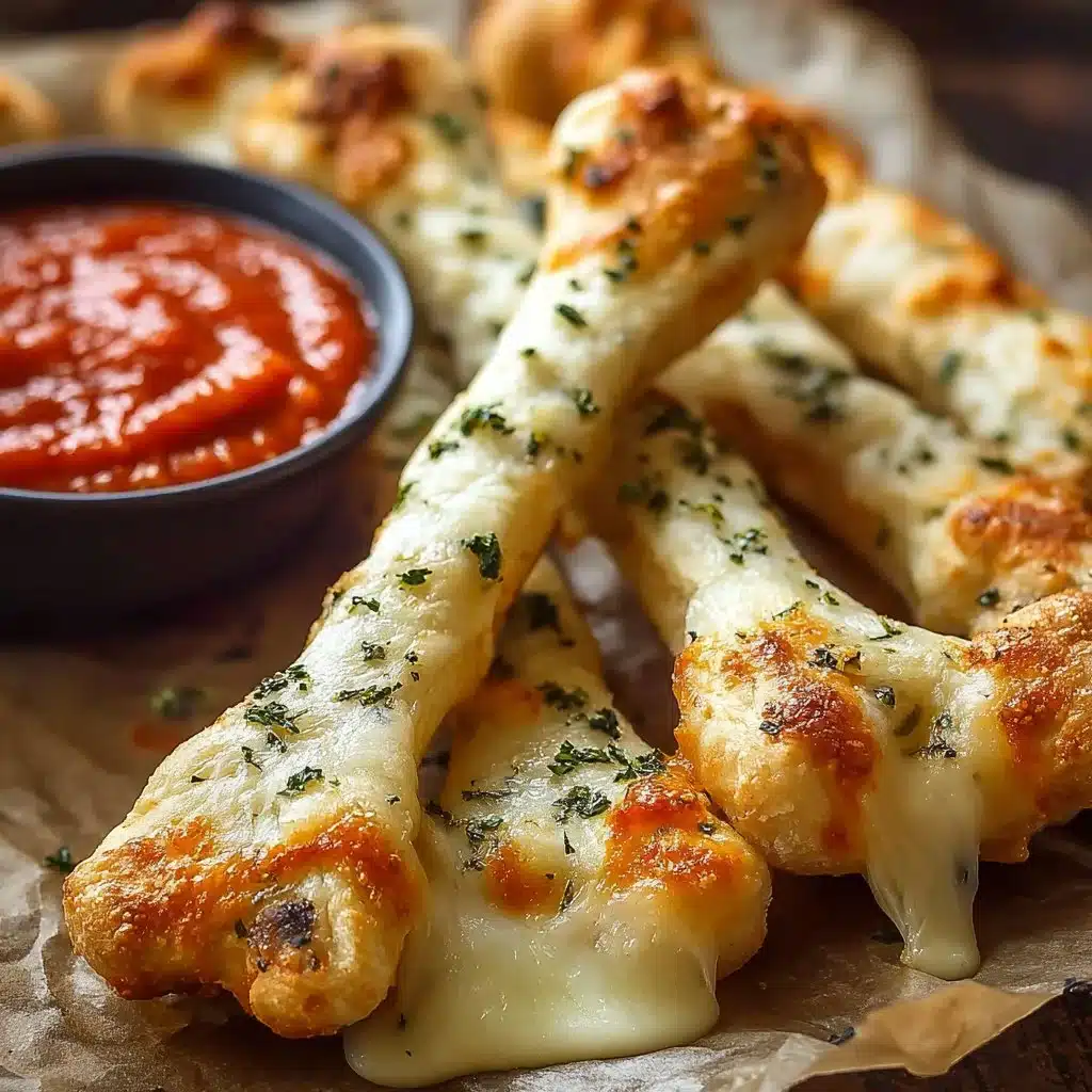 Cheesy Halloween breadstick bones served on a spooky platter.