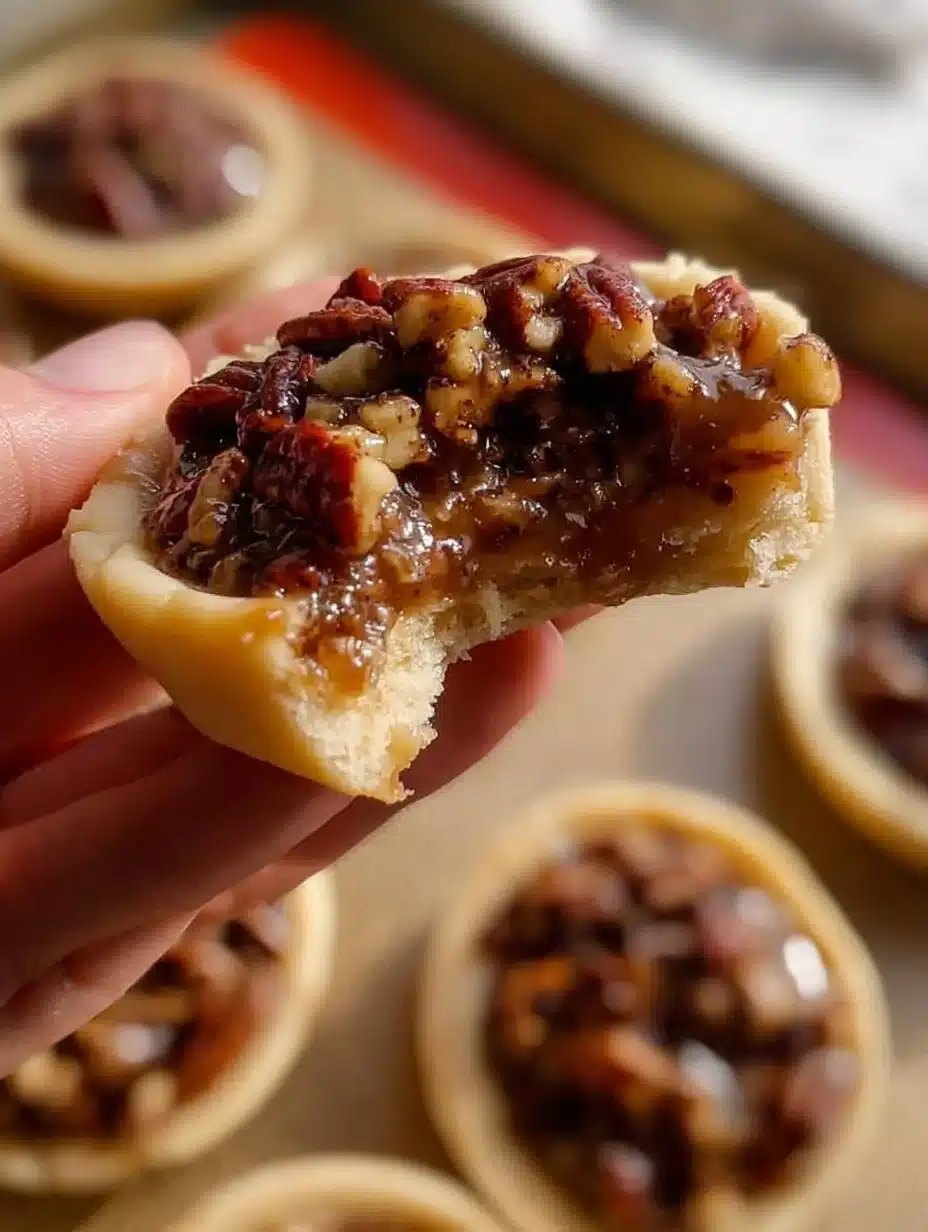 Crumbl pecan pie cookies with gooey filling and crunchy pecan topping.