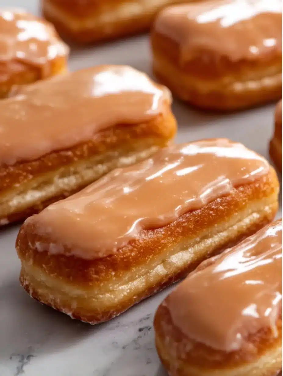 Delicious homemade maple donut bars topped with a maple glaze