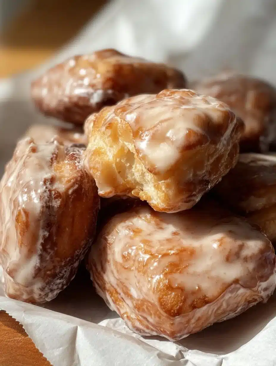 Old-fashioned buttermilk donut bars dusted with powdered sugar.