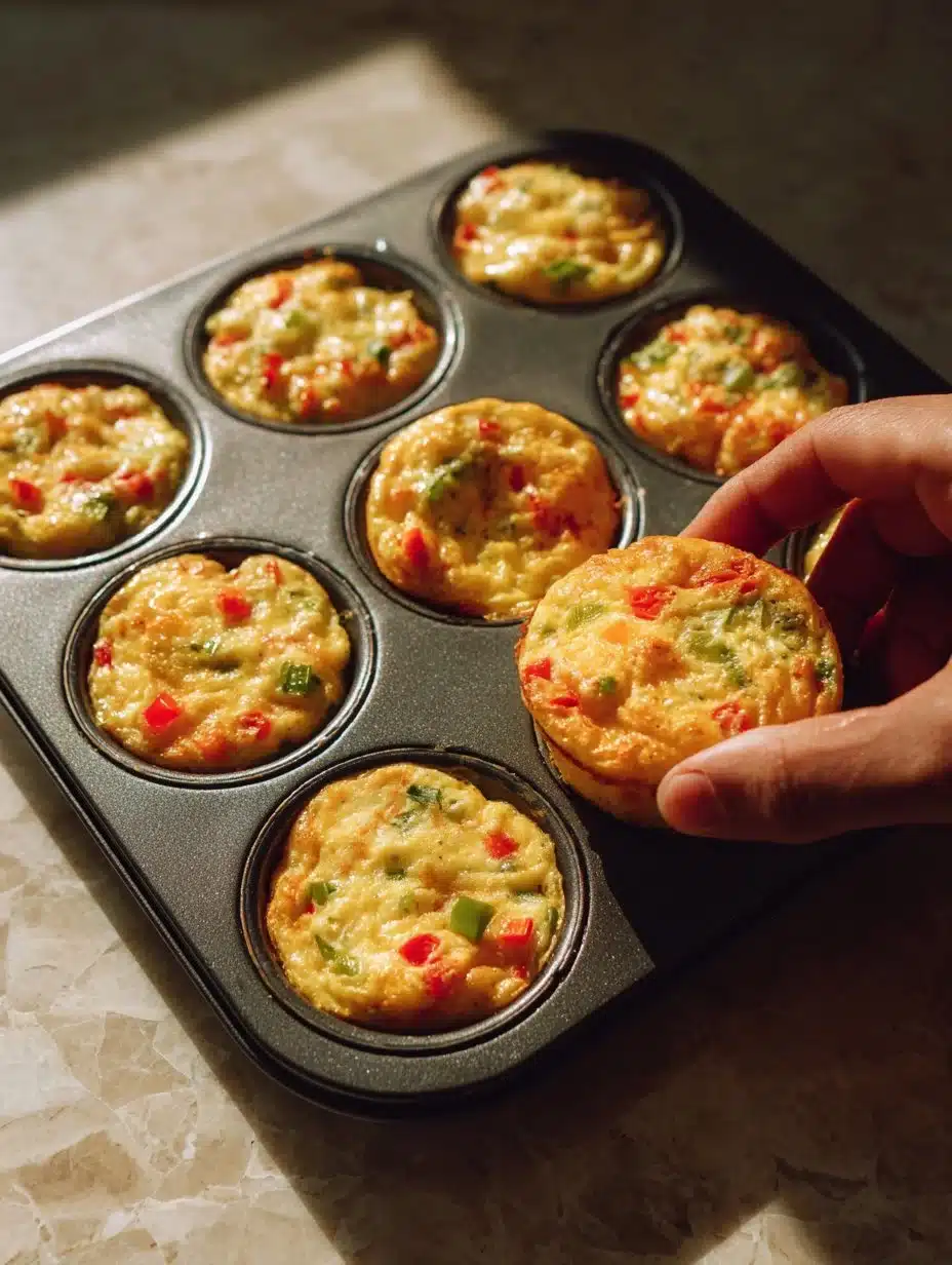 Delicious veggie and egg muffins, perfect for a healthy breakfast.