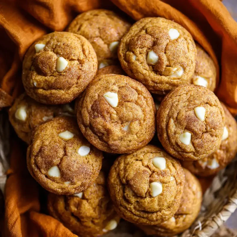 White Chocolate Pumpkin Snickerdoodles