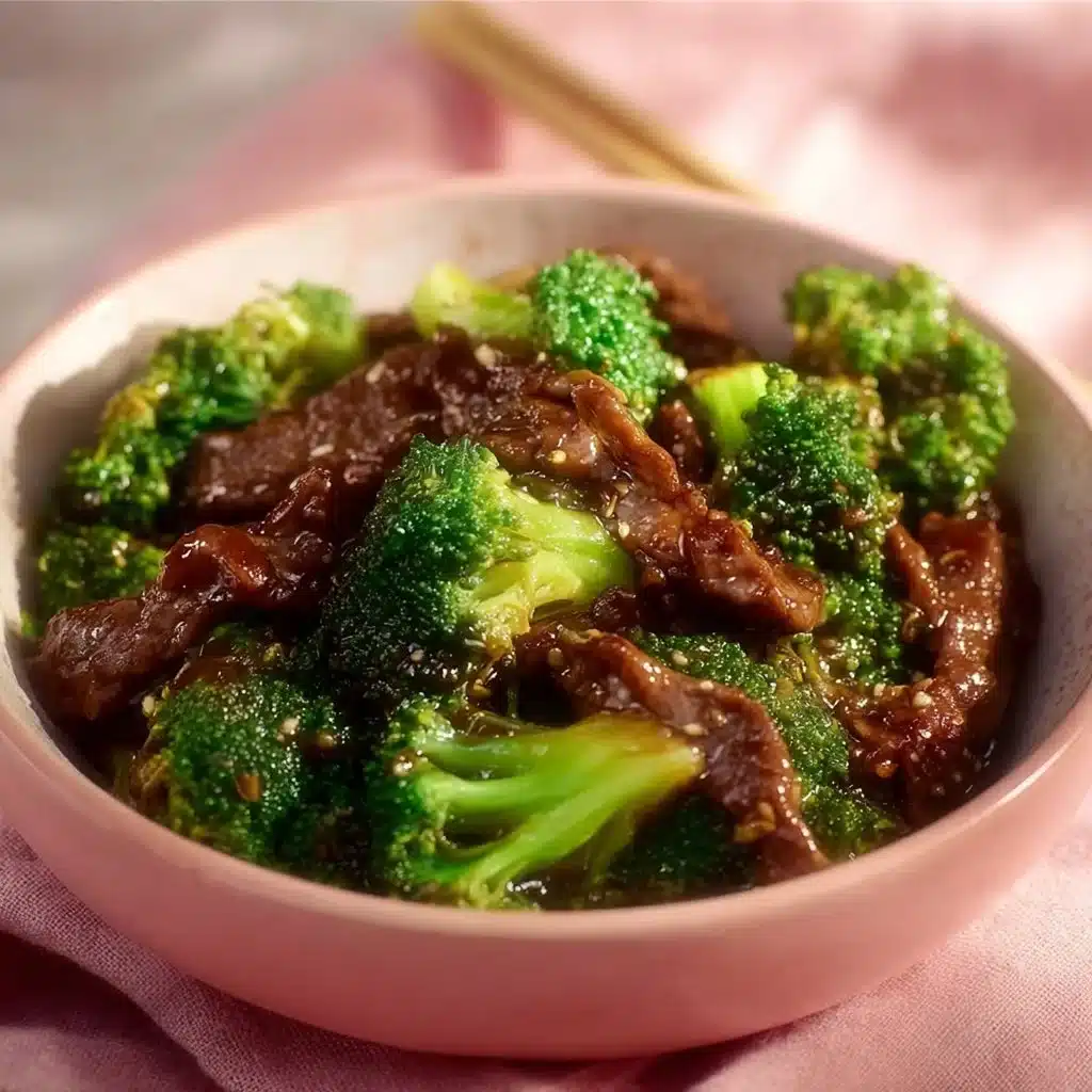 Delicious Beef and Broccoli stir-fry served in a bowl with fresh vegetables