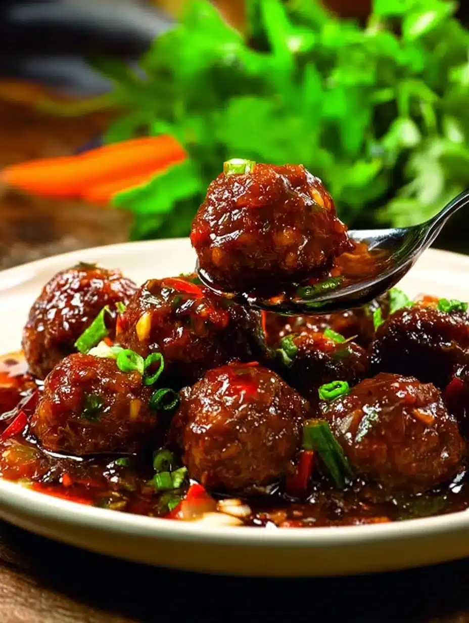 Plate of delicious Cabbage Manchurian served with sauces