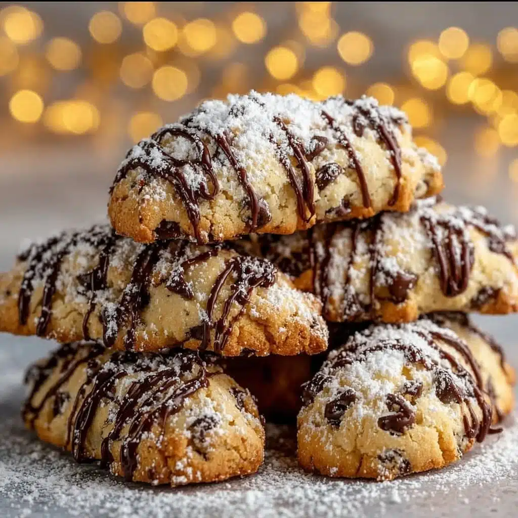 Delicious homemade cannoli cookies with creamy filling and chocolate chips