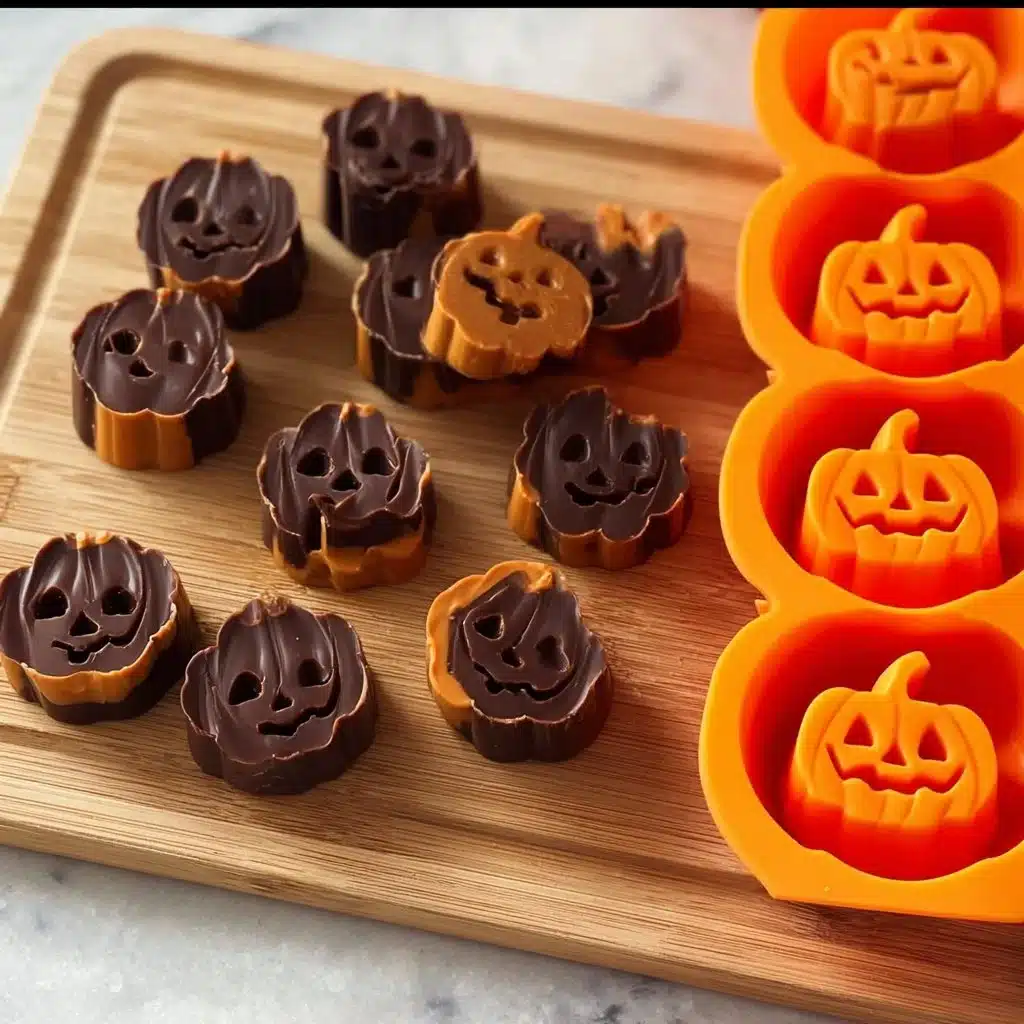 Halloween Peanut Butter Cups - delicious chocolate and peanut butter treats for Halloween