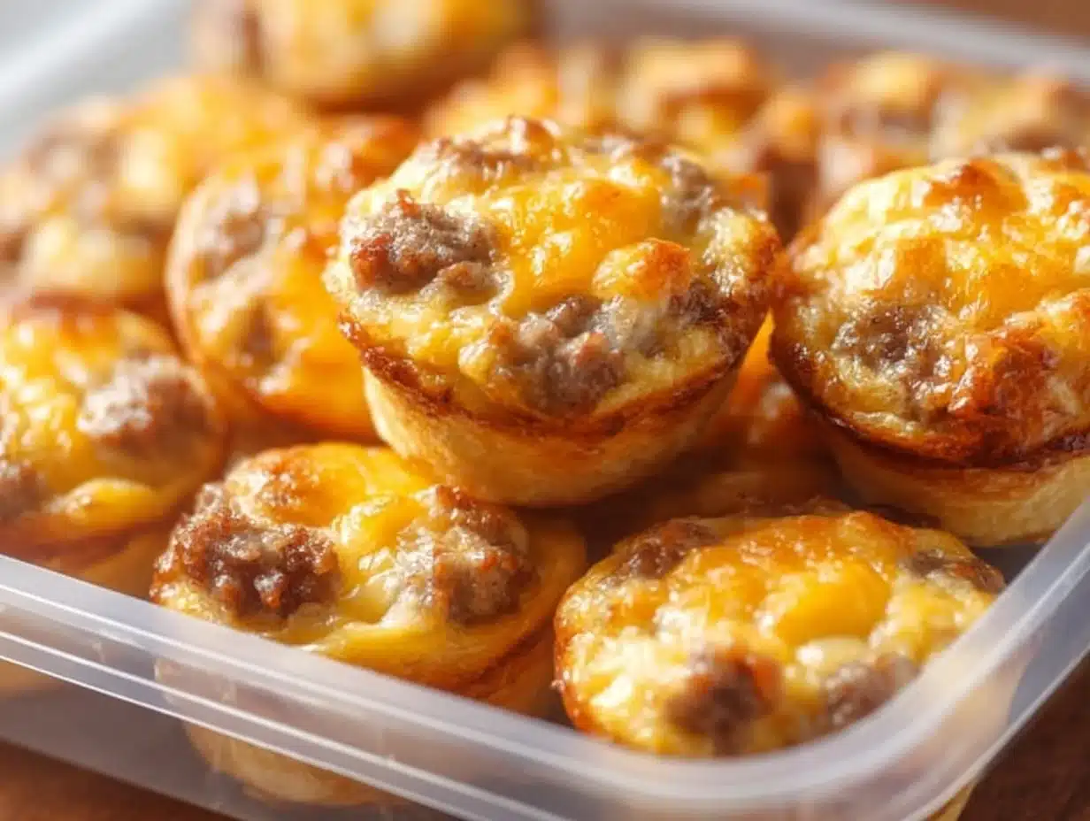High-protein pancake sausage mini muffins for a nutritious breakfast option