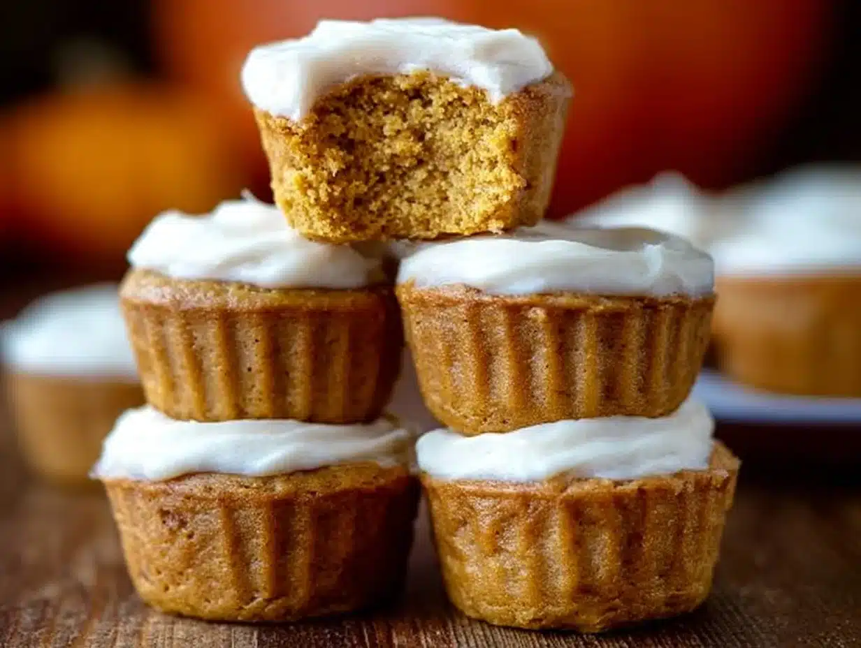 Low carb keto pumpkin muffins on a plate, ideal for healthy snacking