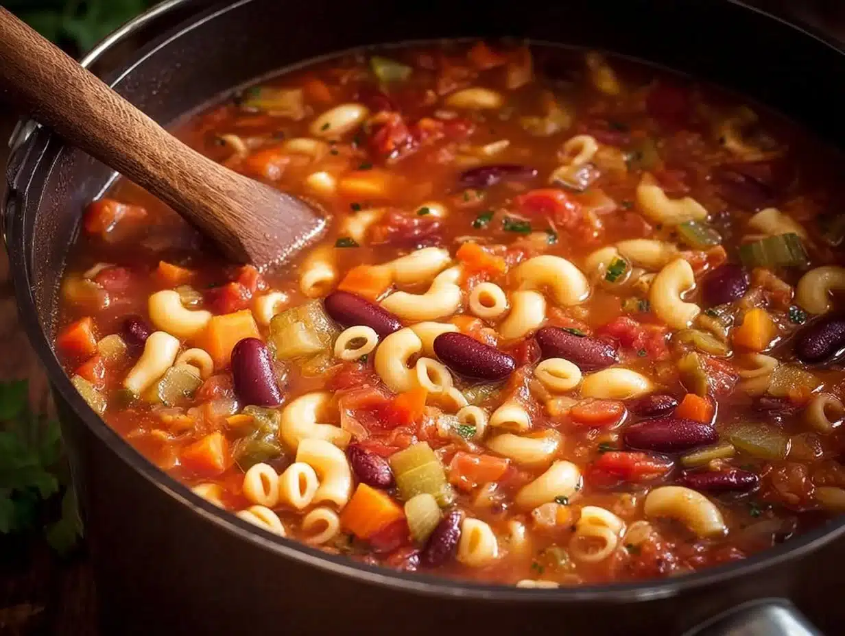 Homemade Olive Garden Minestrone Soup copycat recipe