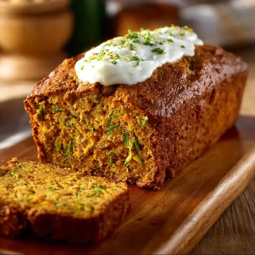Delicious homemade Pumpkin Zucchini Bread sliced and ready to serve