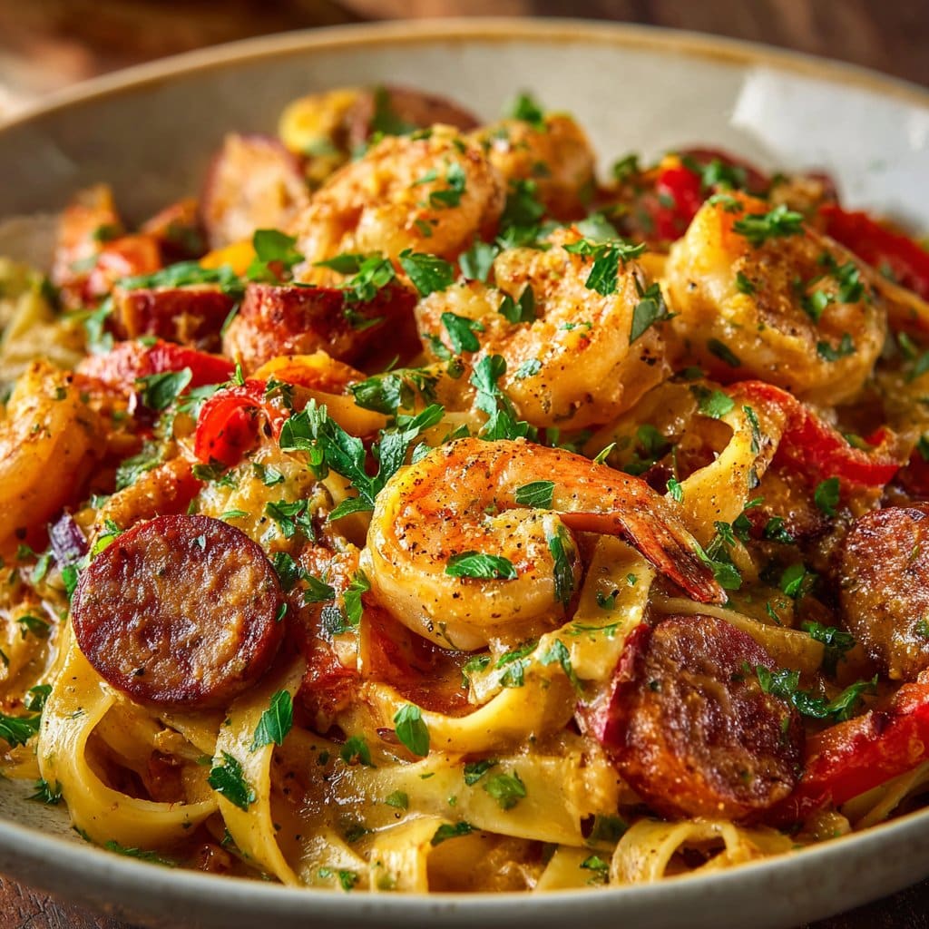 Cajun Pasta with Andouille and Shrimp: A Flavorsome Delight!