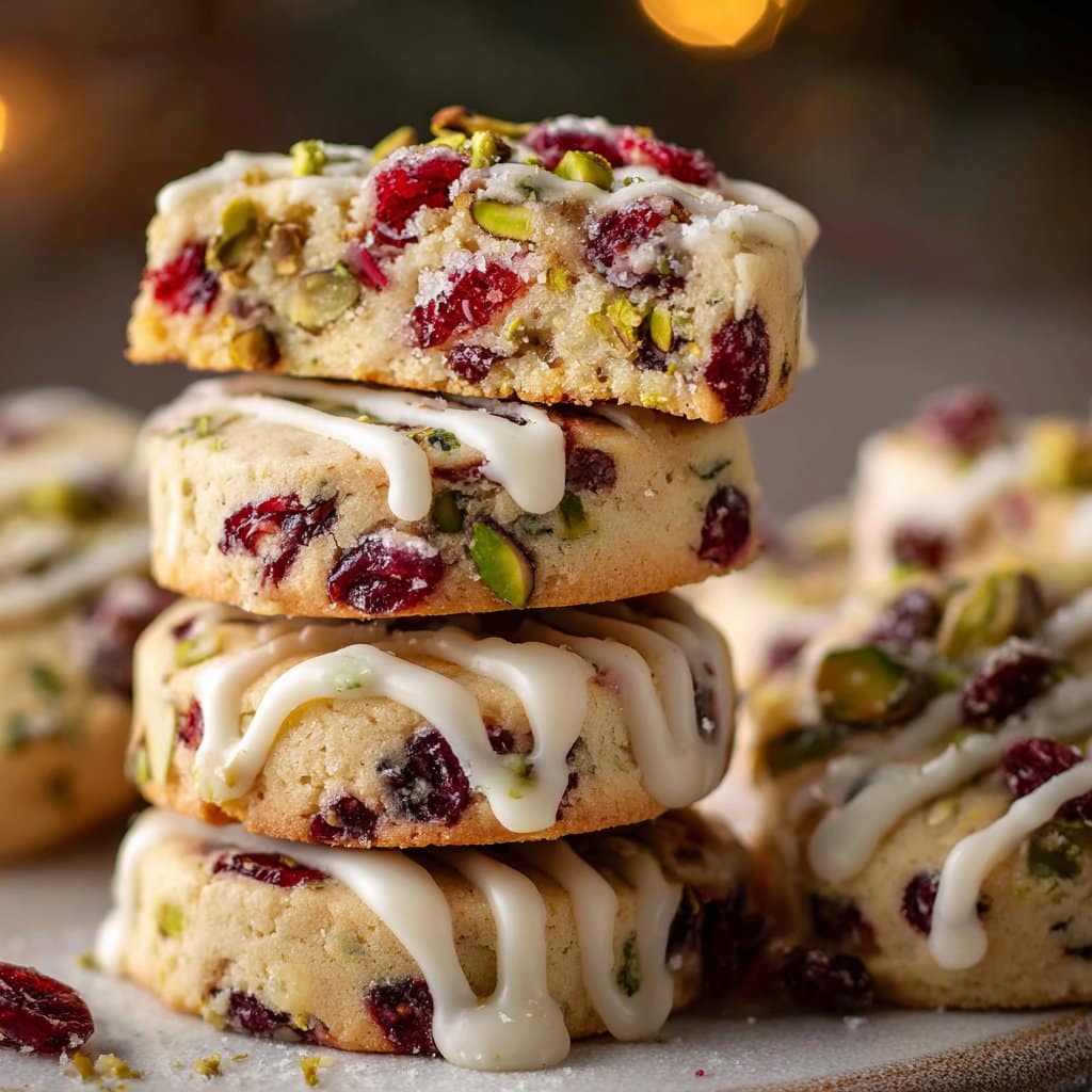 Cranberry Pistachio Shortbread Cookies: The Holiday Cookie That Actually Looks Fancy