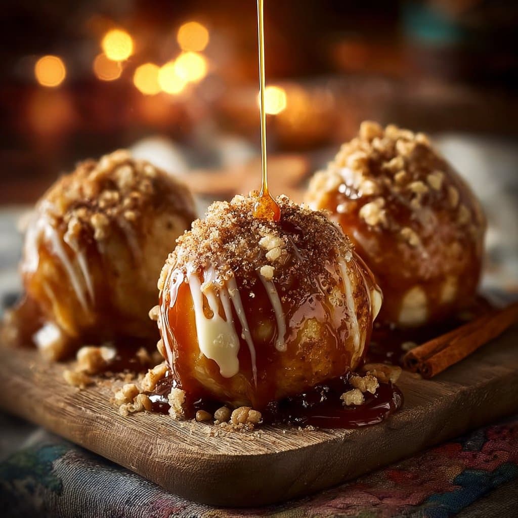 Apple Caramel Bombs