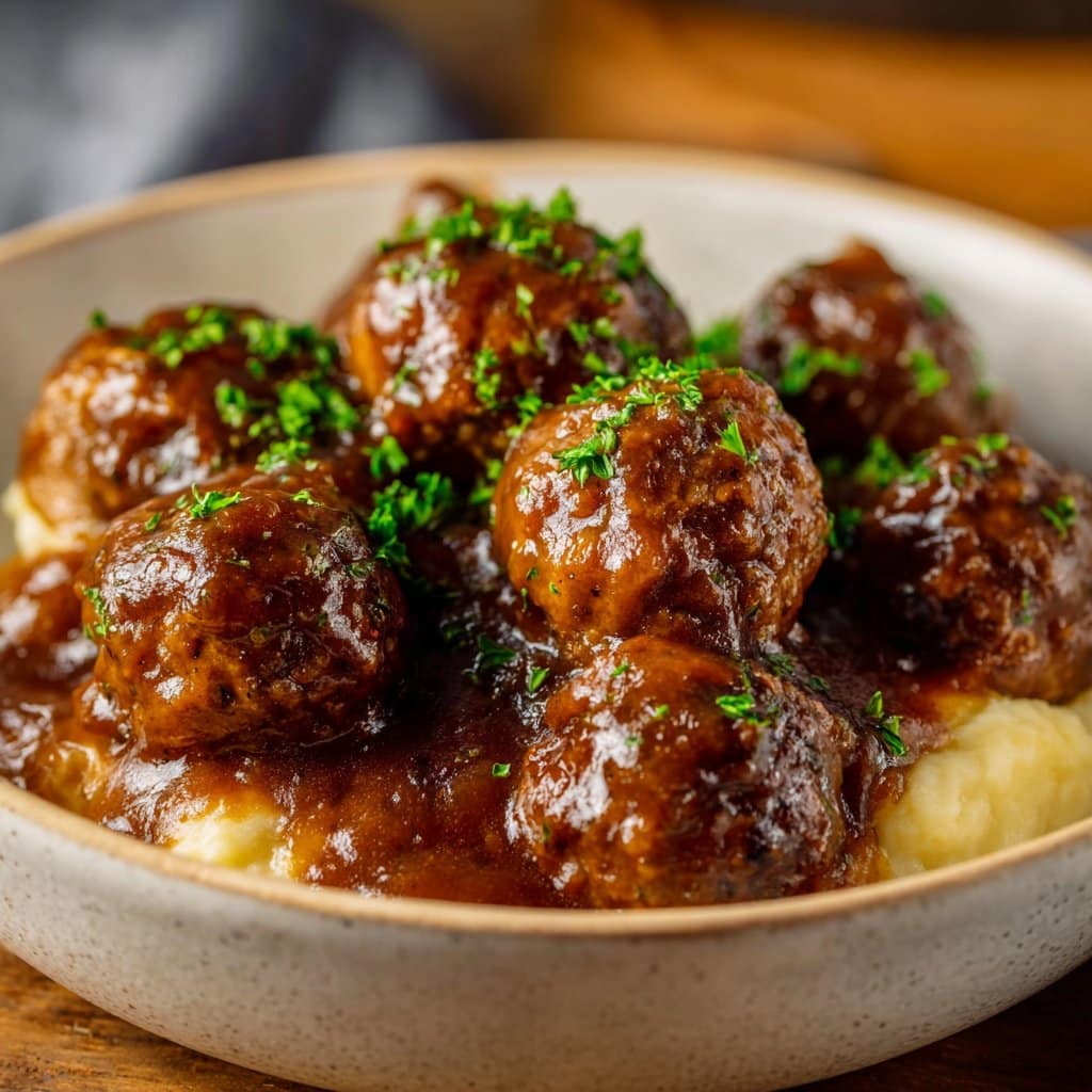 Slow Cooker Salisbury Steak Meatballs: Family-Friendly Comfort