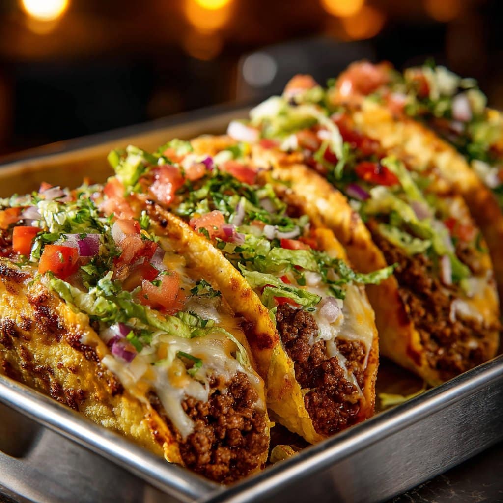 Oven-Baked Cheesy Tacos (Crispy & Loaded) You’ll Love!