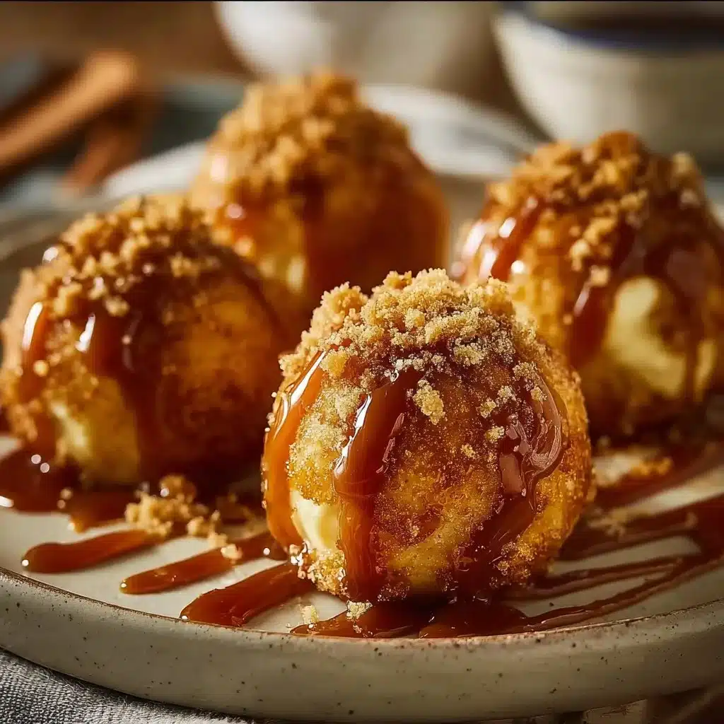 Delicious apple caramel bombs with a gooey caramel center.