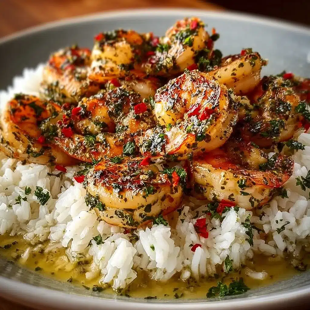 Creamy garlic chicken served with rice in a delicious dish