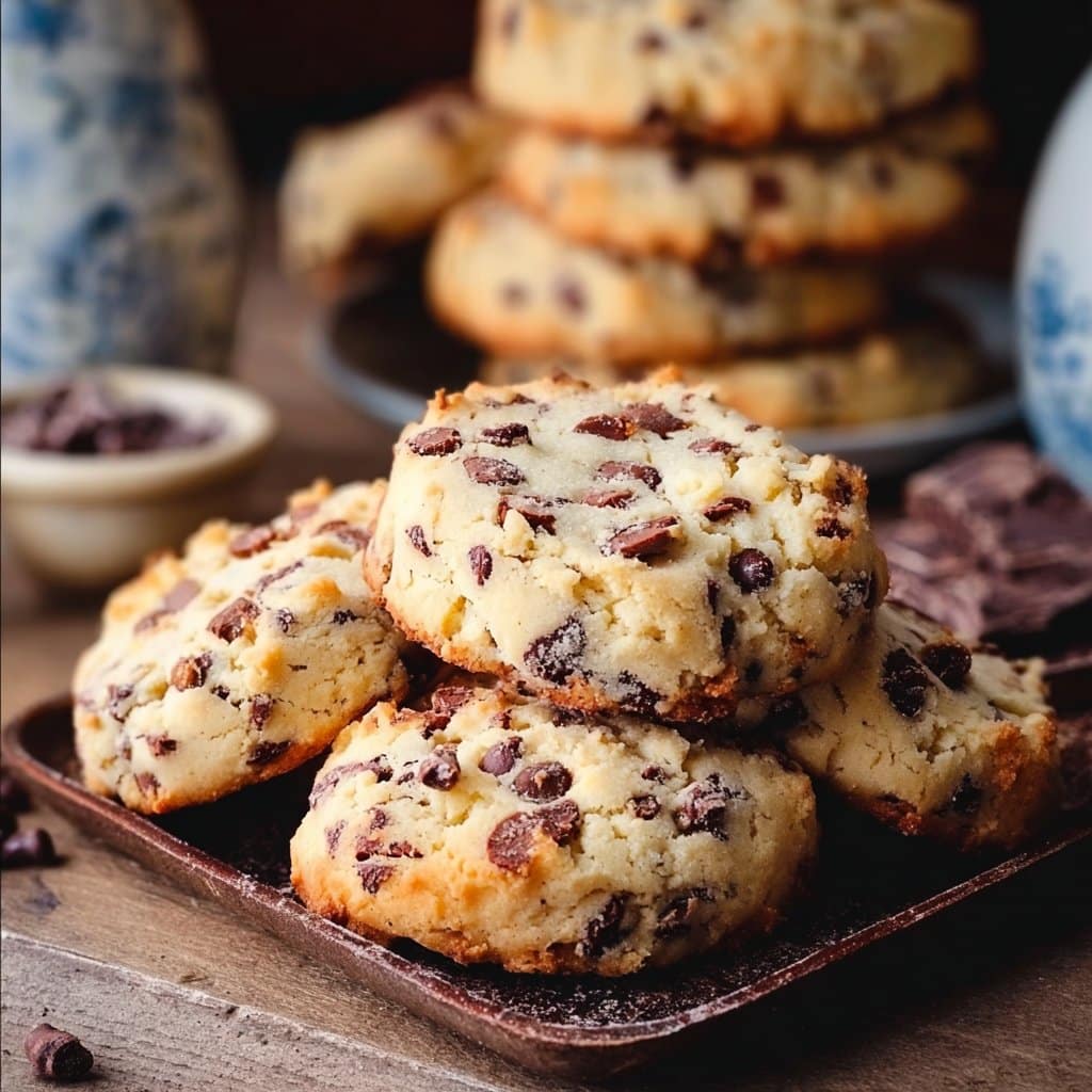 Sweet Chocolate Chip and Toffee Shortbread Cookies - Alrightwithme