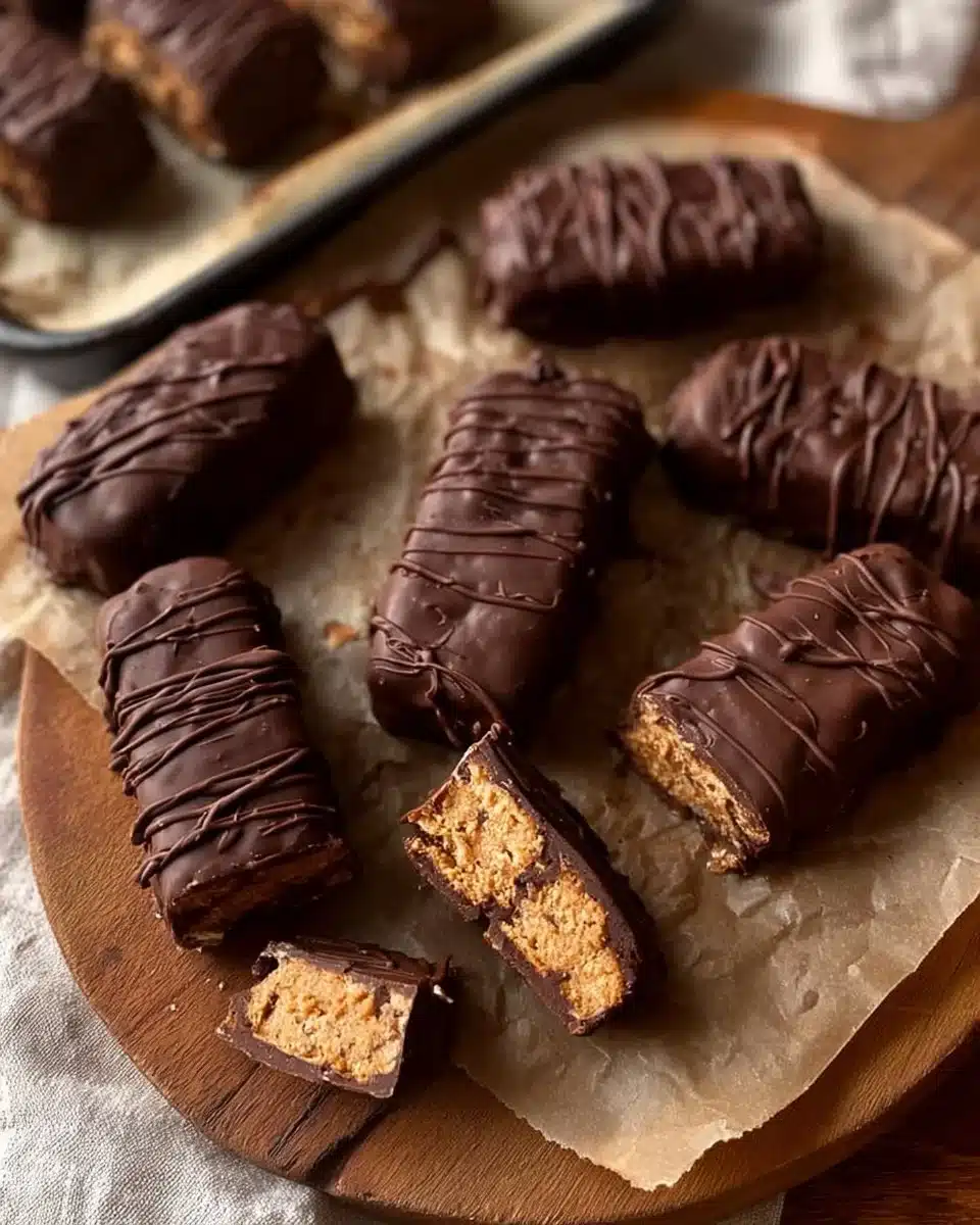 Delicious homemade Butterfingers candy displayed on a platter.