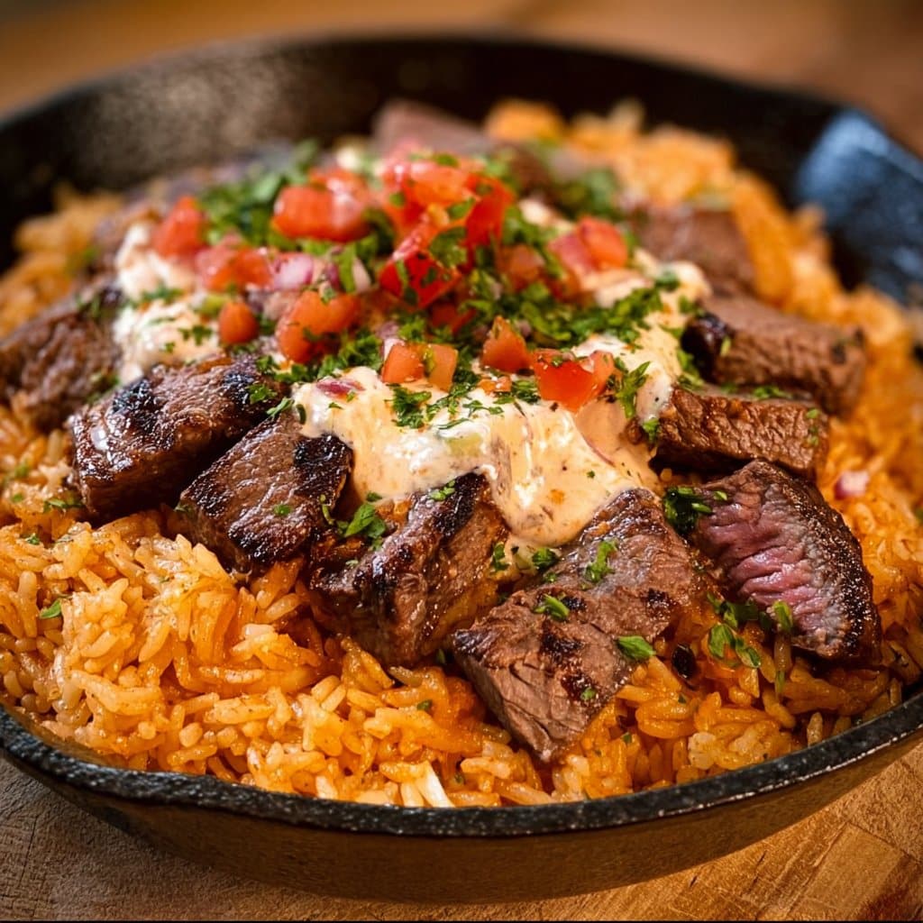 Steak and Cheese Rice