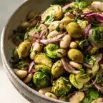 Delicious Marinated Za'atar Bean Salad with fresh ingredients and spices