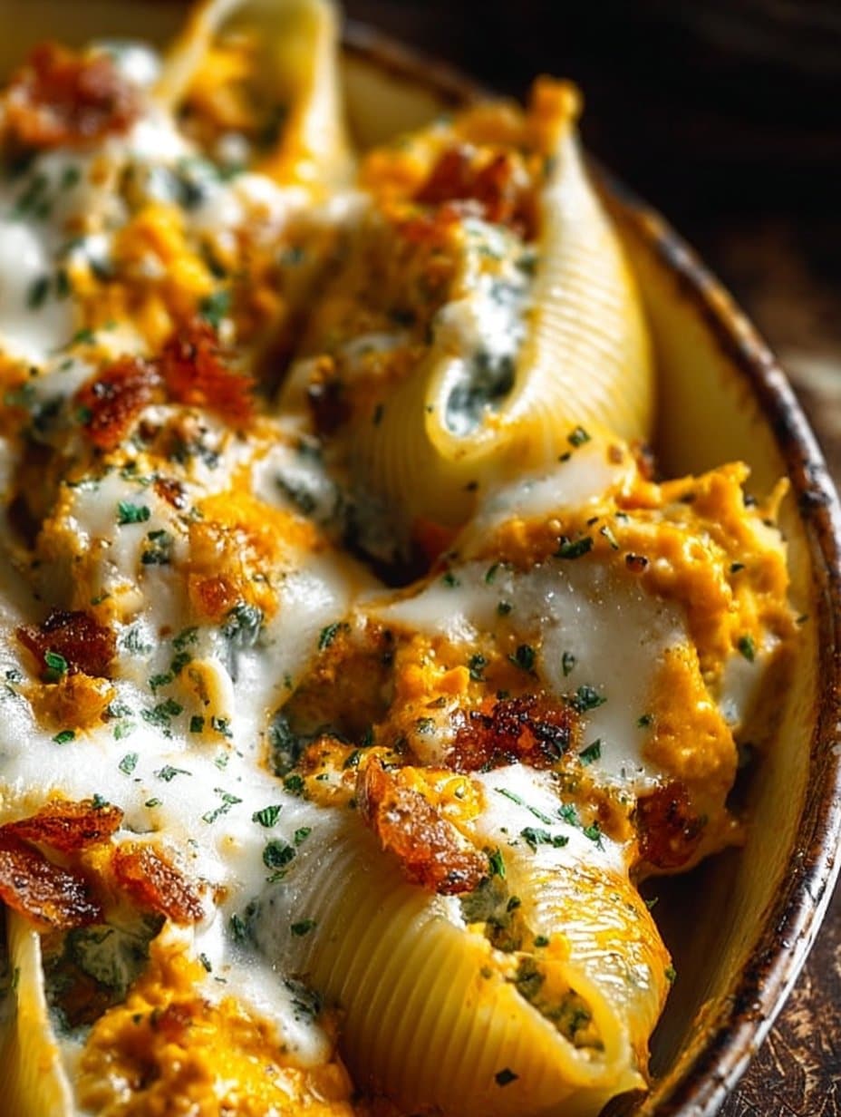 Cozy Pumpkin & Gouda Stuffed Shells for Fall Comfort