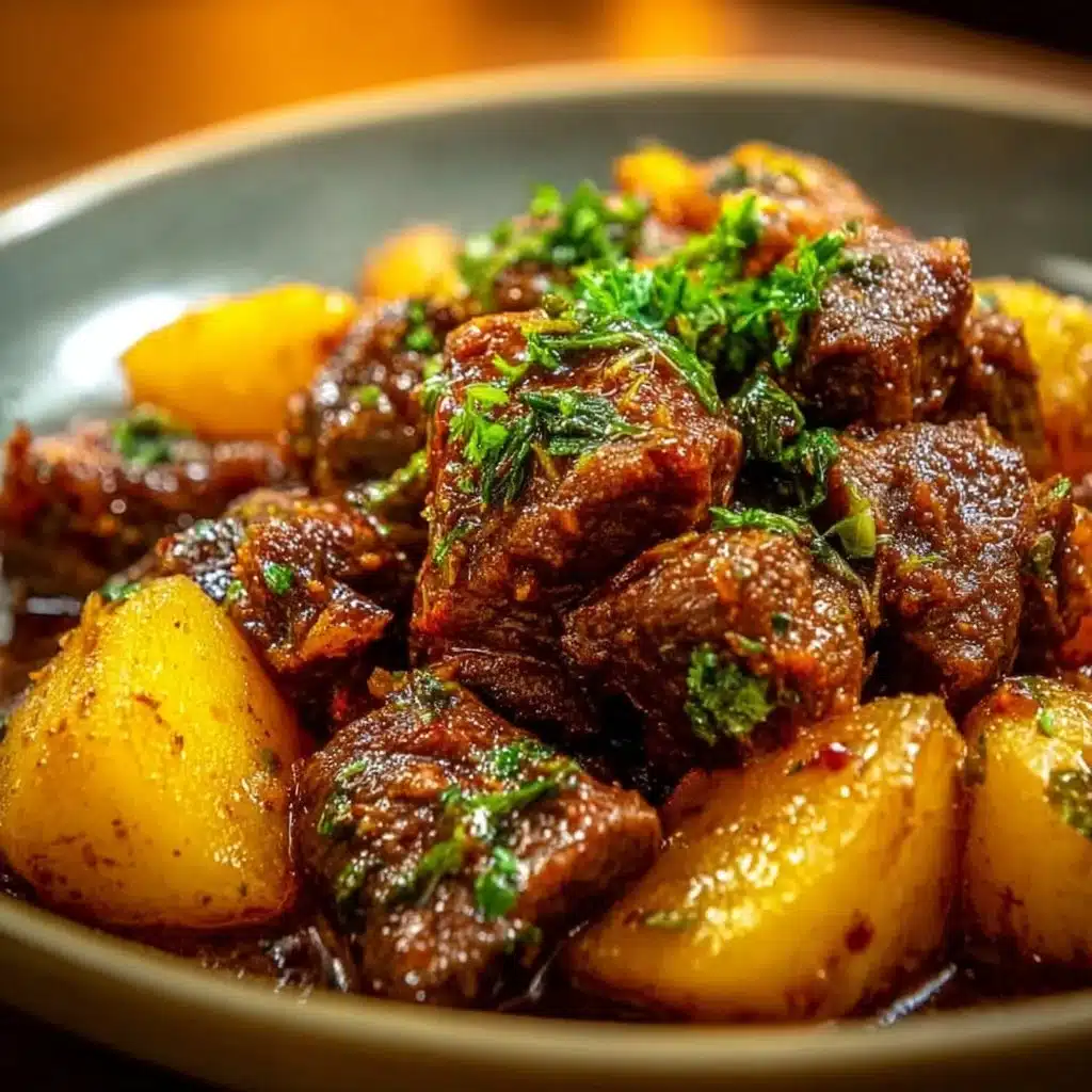 Slow cooker garlic butter beef cooked to perfection