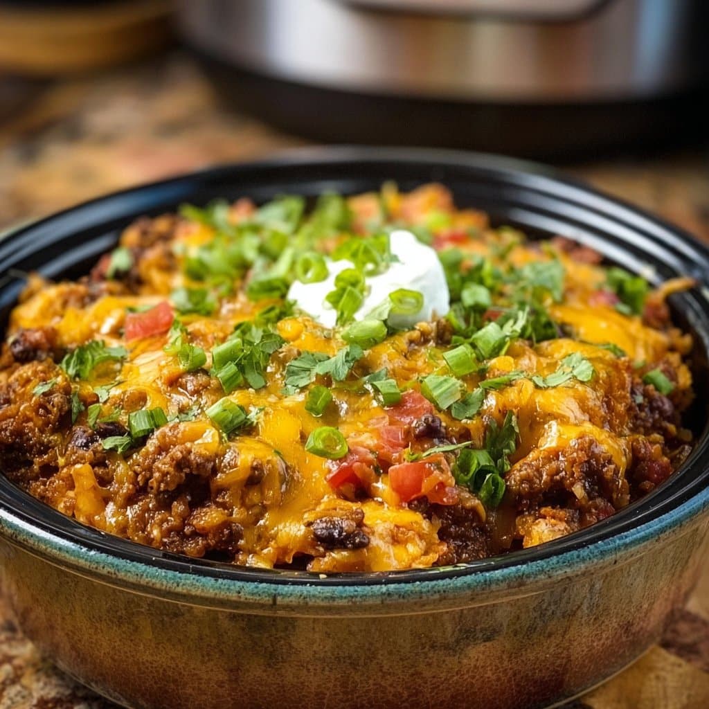 Crockpot Taco Casserole