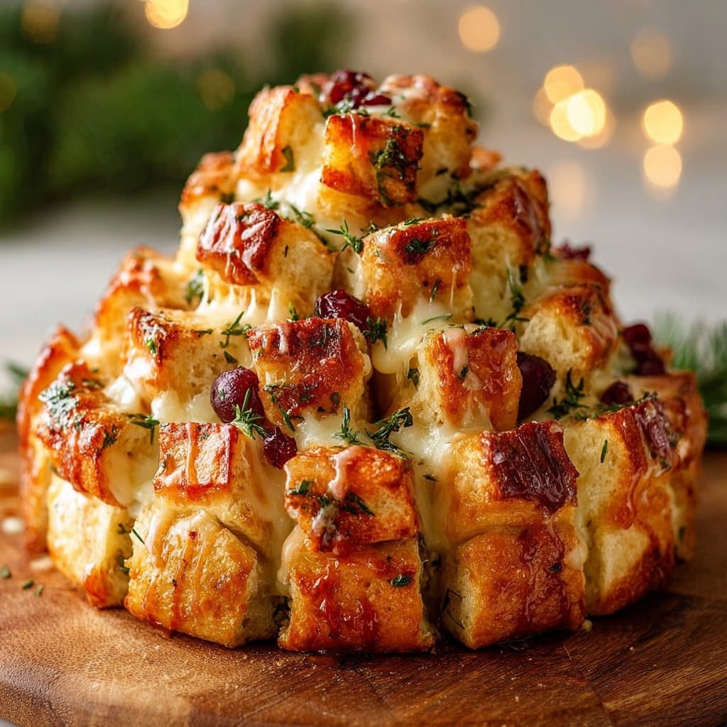 Christmas Tree Pull-Apart Bread