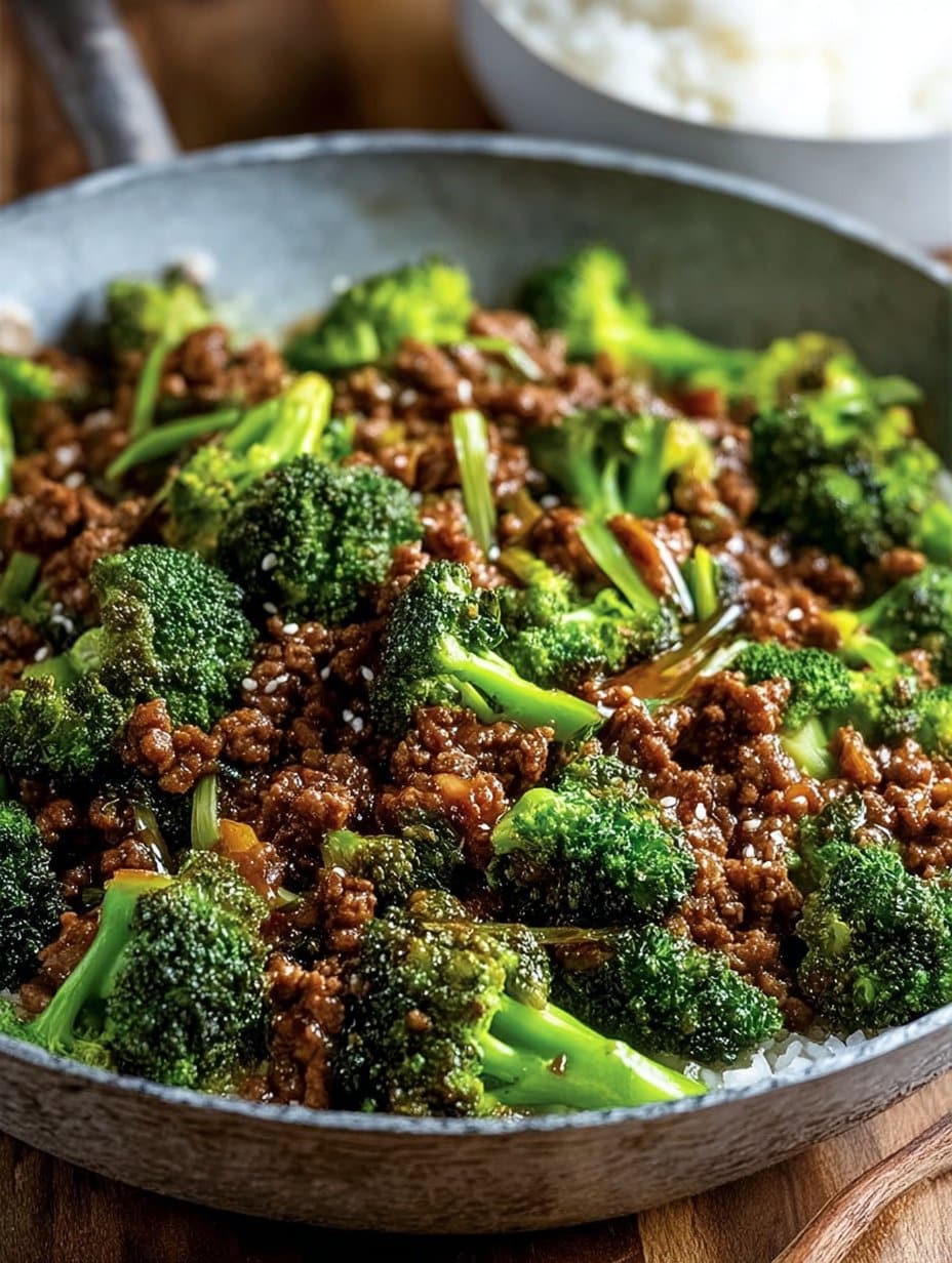 Honey Garlic Ground Beef And Broccoli Recipe