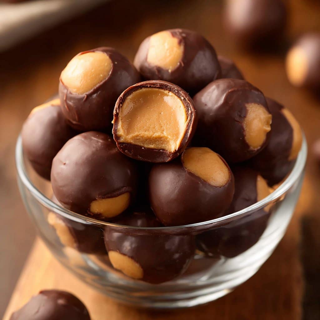 No Bake Peanut Butter Balls (aka Buckeyes)