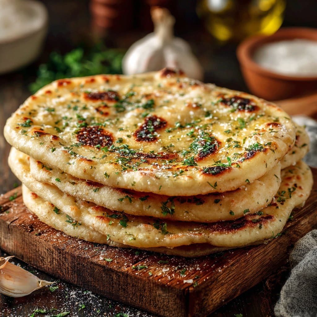Easy Garlic and Butter Flatbread