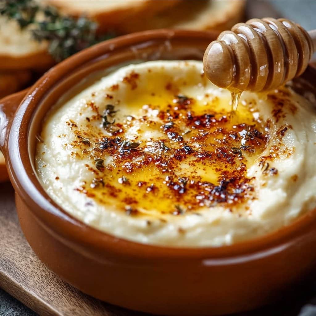 Irresistible Hot Honey Cheese Dip — Perfect for Holiday Boards