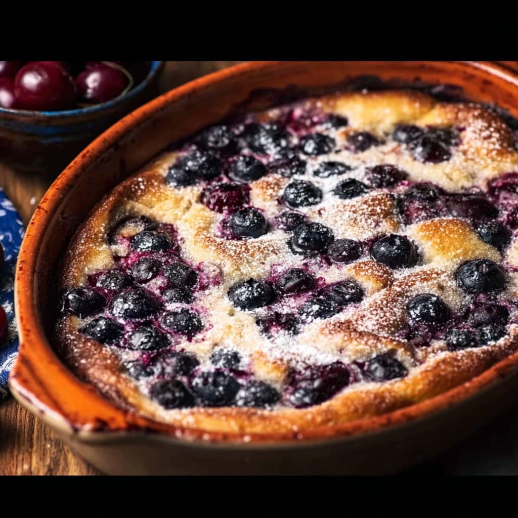 Blueberry and Cherry Clafoutis