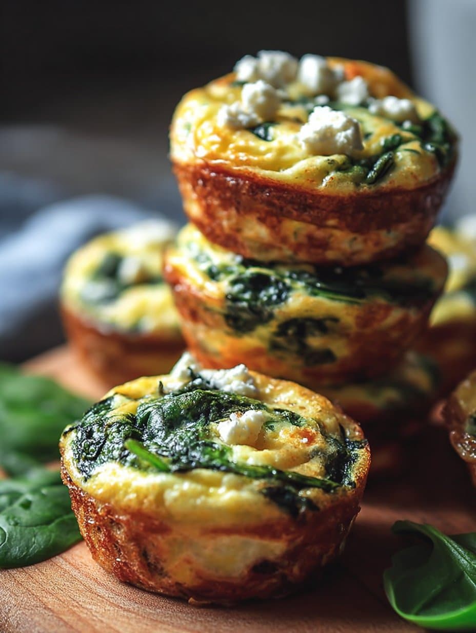 Egg Muffins with Spinach and Feta