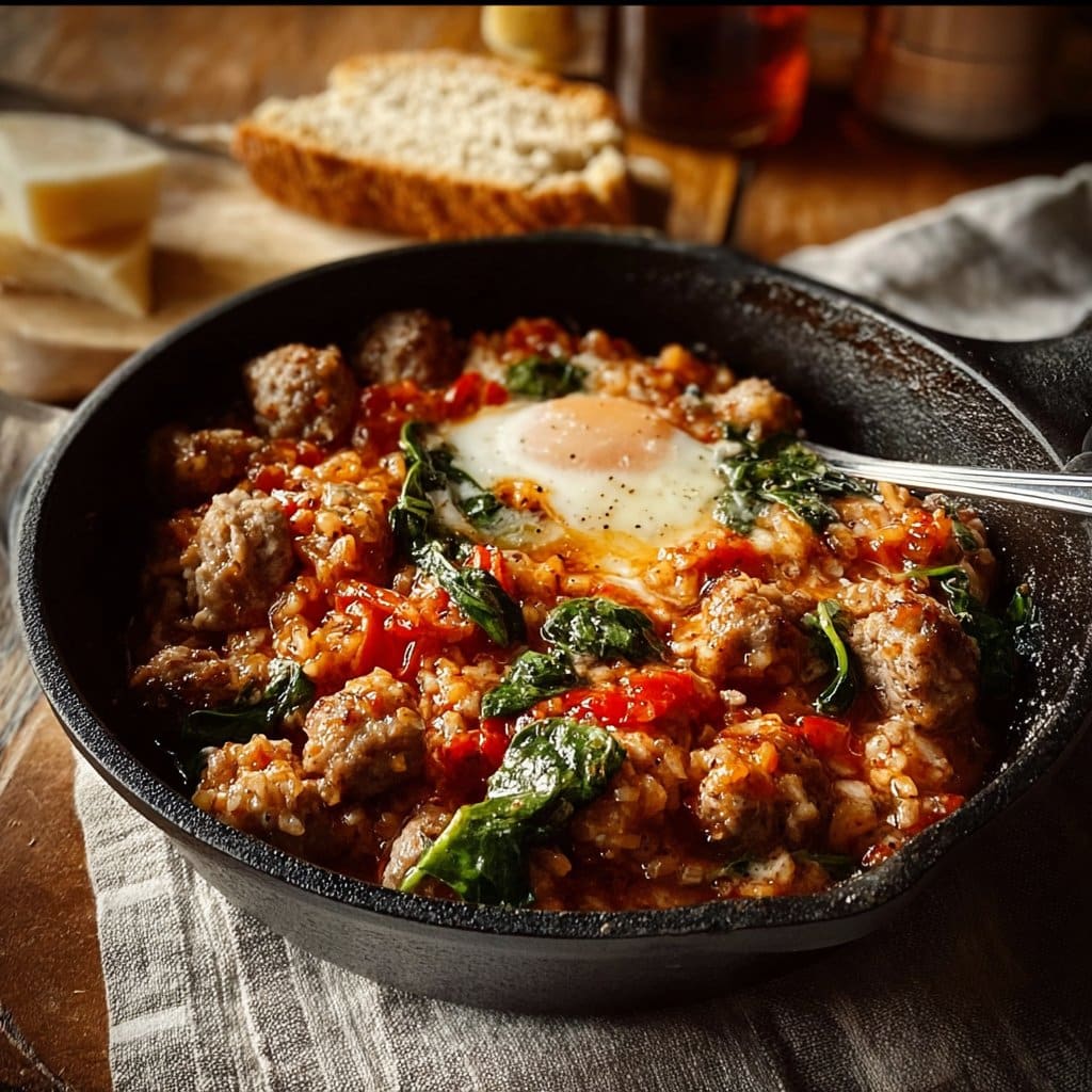One-Pan Spicy Italian Sausage Meal