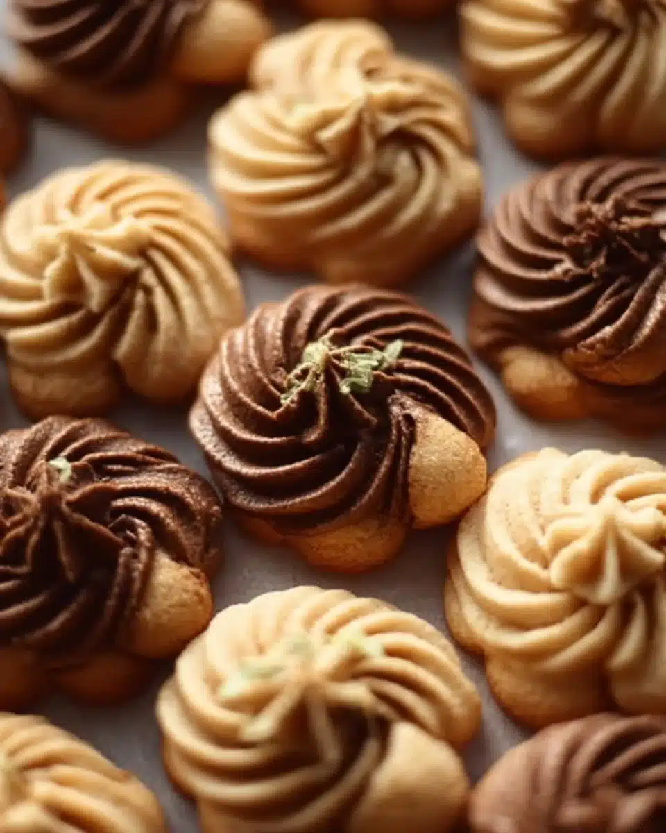 Delicious coffee butter cookies baked to perfection with rich flavors.