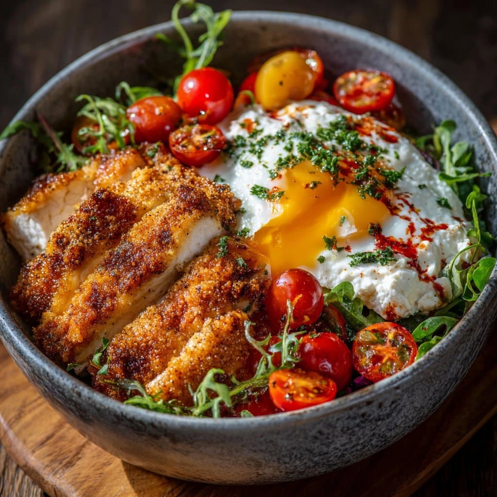 High Protein Chicken Parmesan Bowl