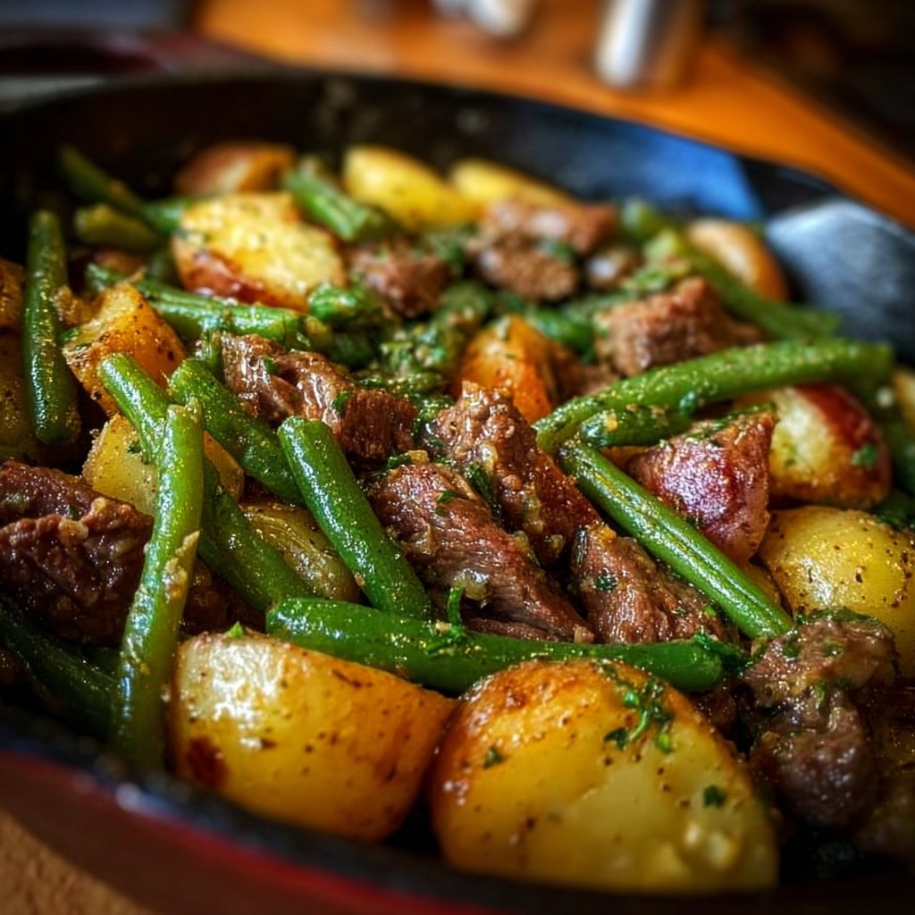 Country Ranch Green Beans Potatoes with Beef