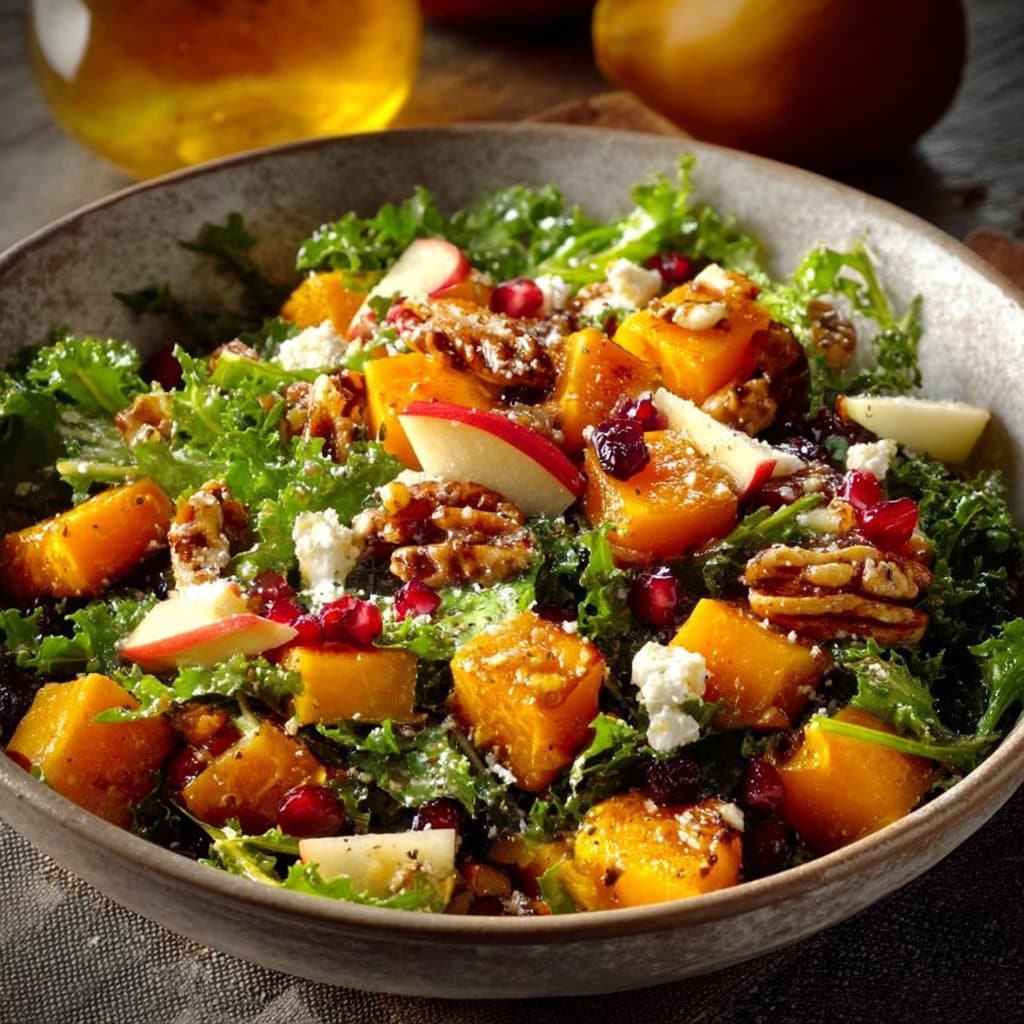 Fall Harvest Salad with Butternut Squash and Apple