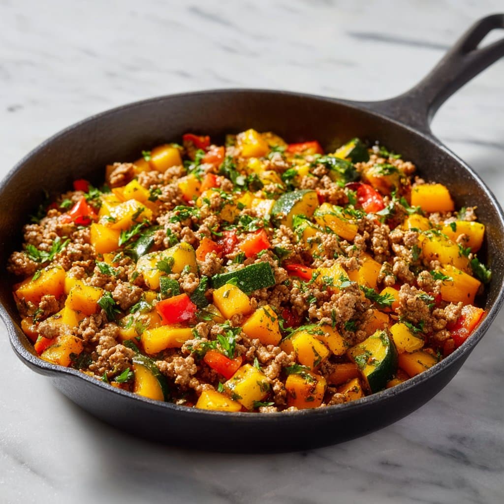 Turkey Butternut Squash Skillet Recipe
