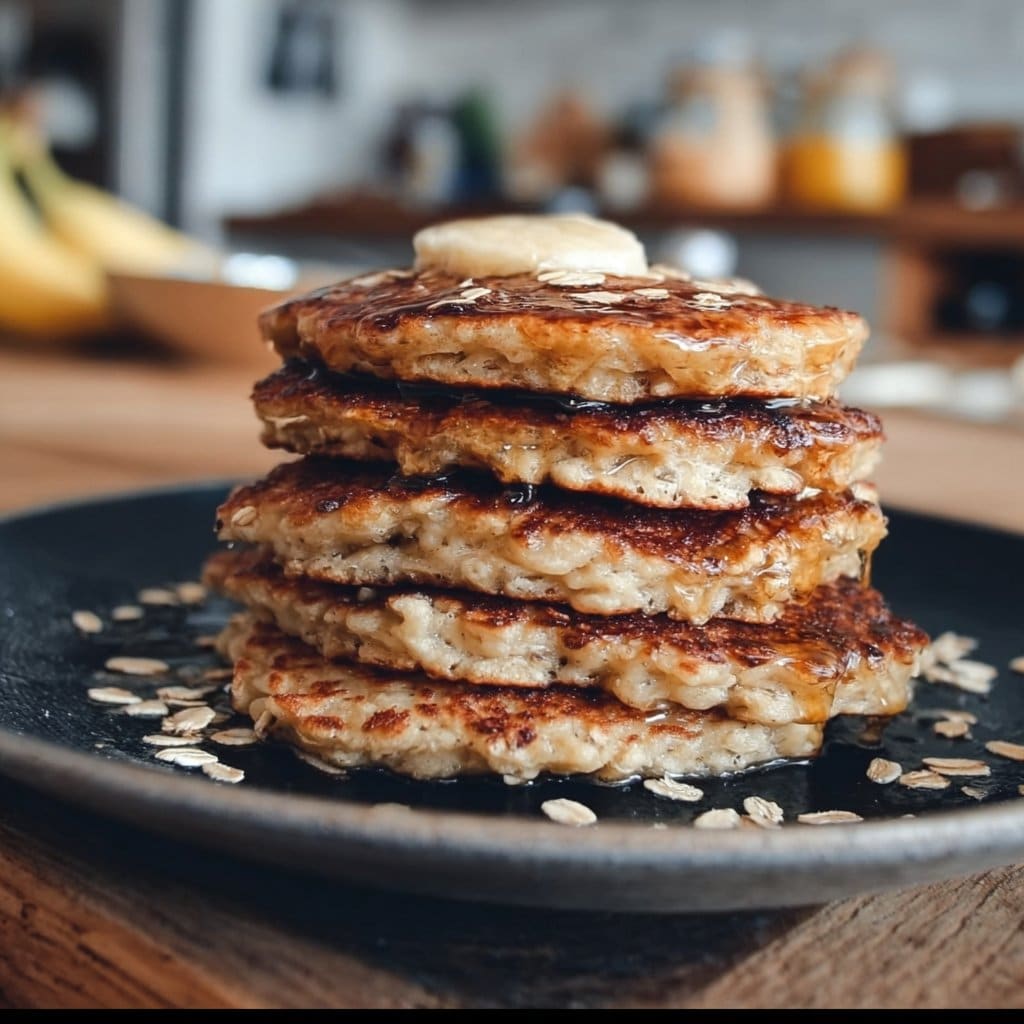Healthy Banana Oatmeal Pancakes (Quick & Easy!)