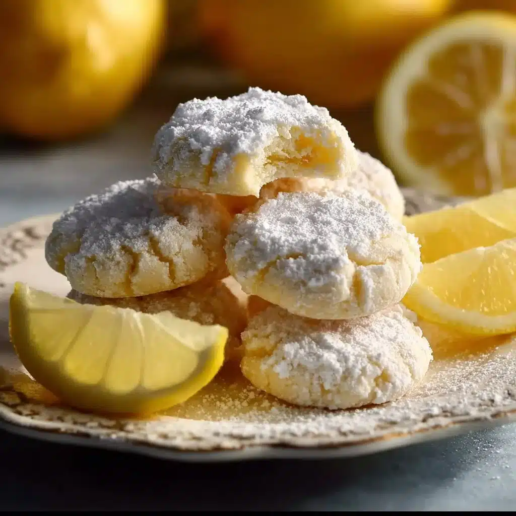 Delicious Lemon Meltaways fresh from the oven, soft and citrus-flavored treats.