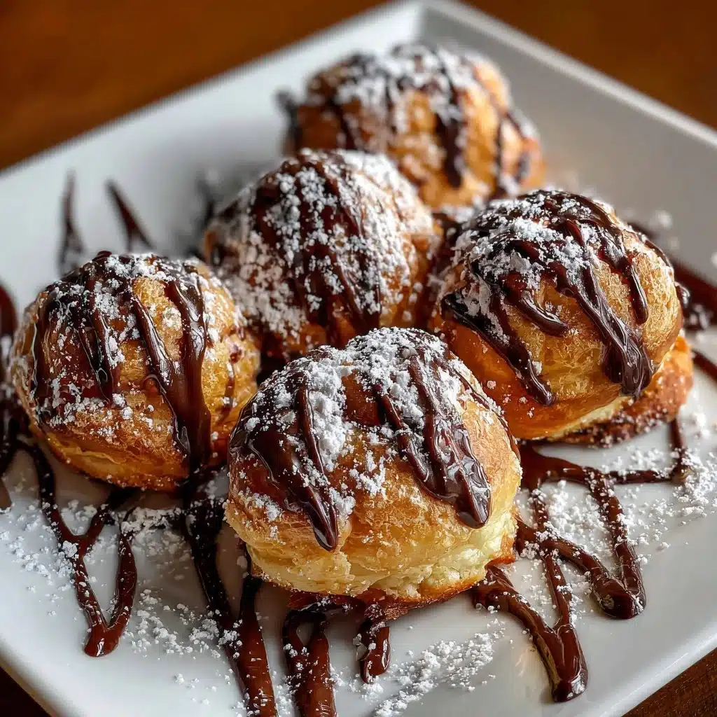 Delicious homemade Nutella Bombs filled with rich chocolate spread