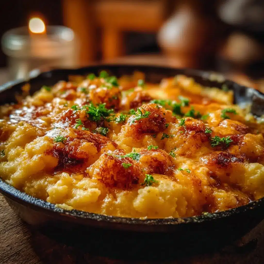 A serving of Rumbledethumps, a traditional Scottish potato and vegetable dish.
