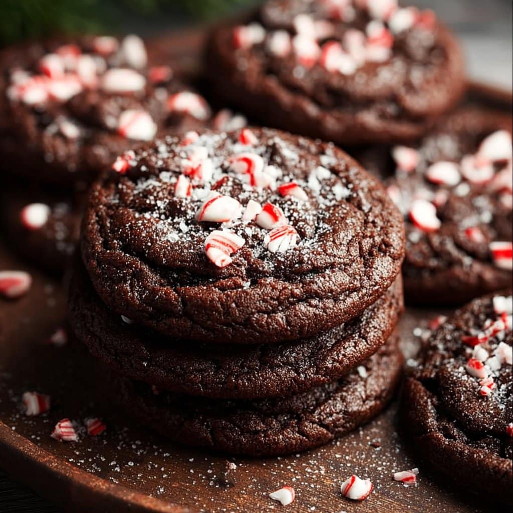 Quick & Delicious Double Chocolate Peppermint Cookies — Homemade Holiday Cookies
