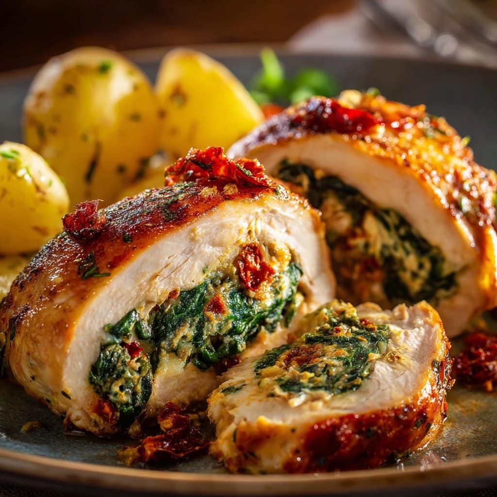 Spinach Stuffed Chicken Breasts