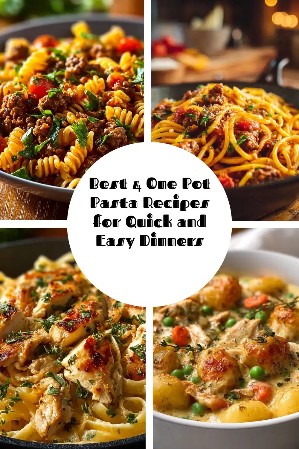 Delicious one pot pasta dishes ideal for quick weeknight dinners